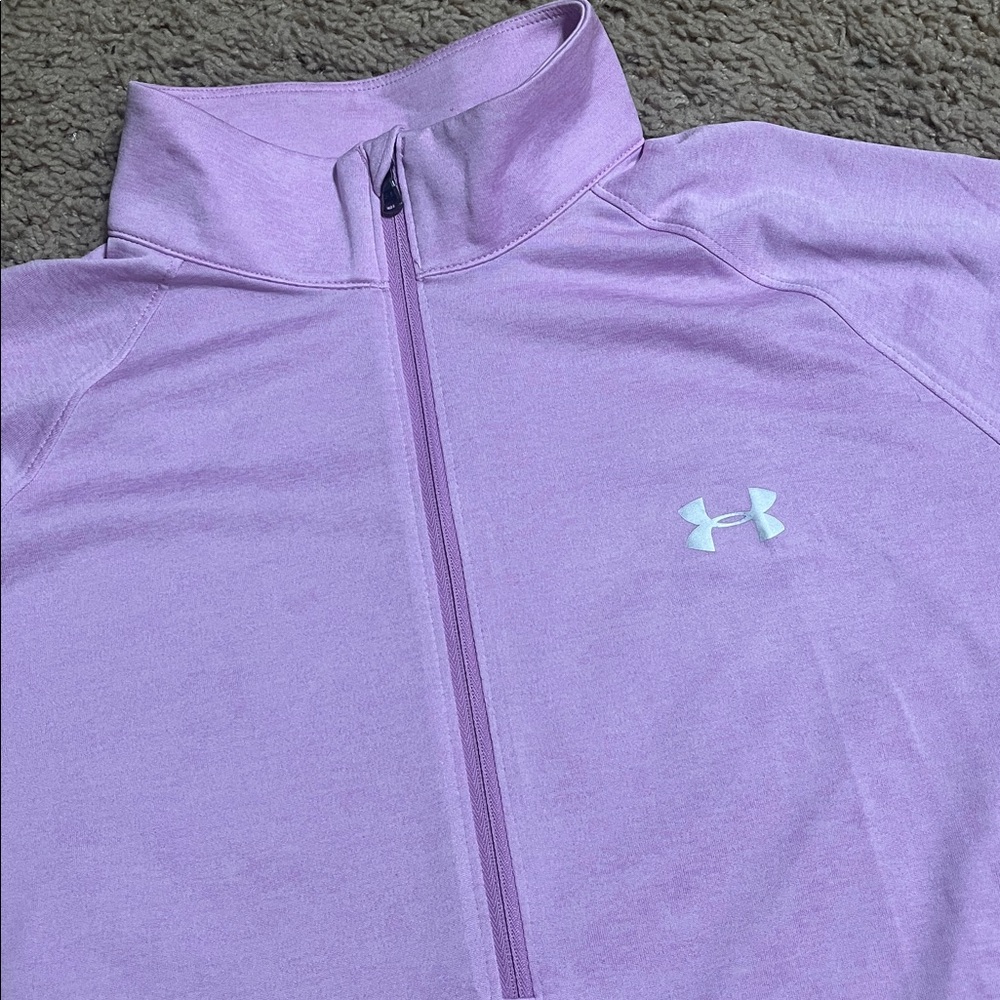 Under Armour Light Purple Quarter-Zip Top - Picture 2 of 4